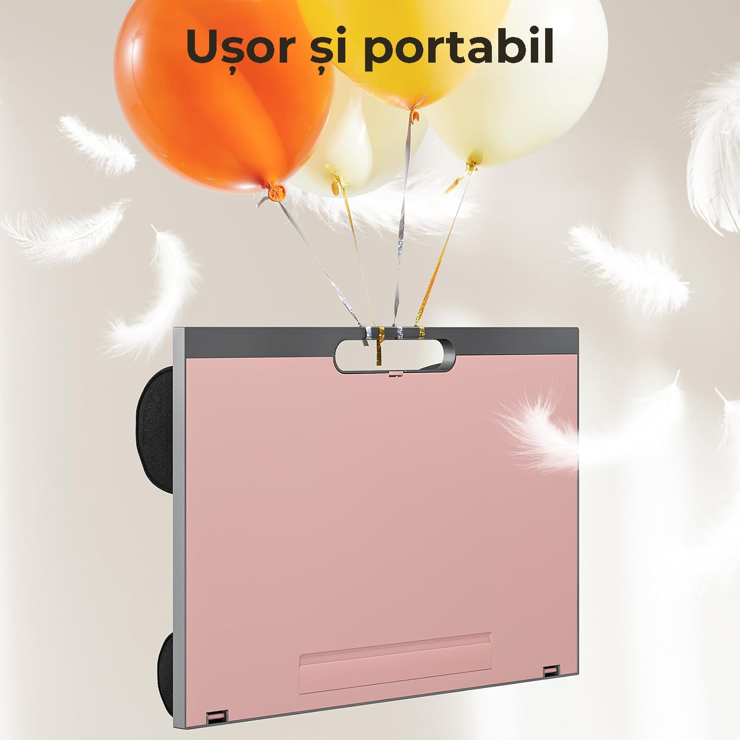NextWave® Masa laptop reglabila cu perna – 9 unghiuri ajustabile, suport pentru laptop pana la 15 "6", mouse pad integrat – imaginea 7