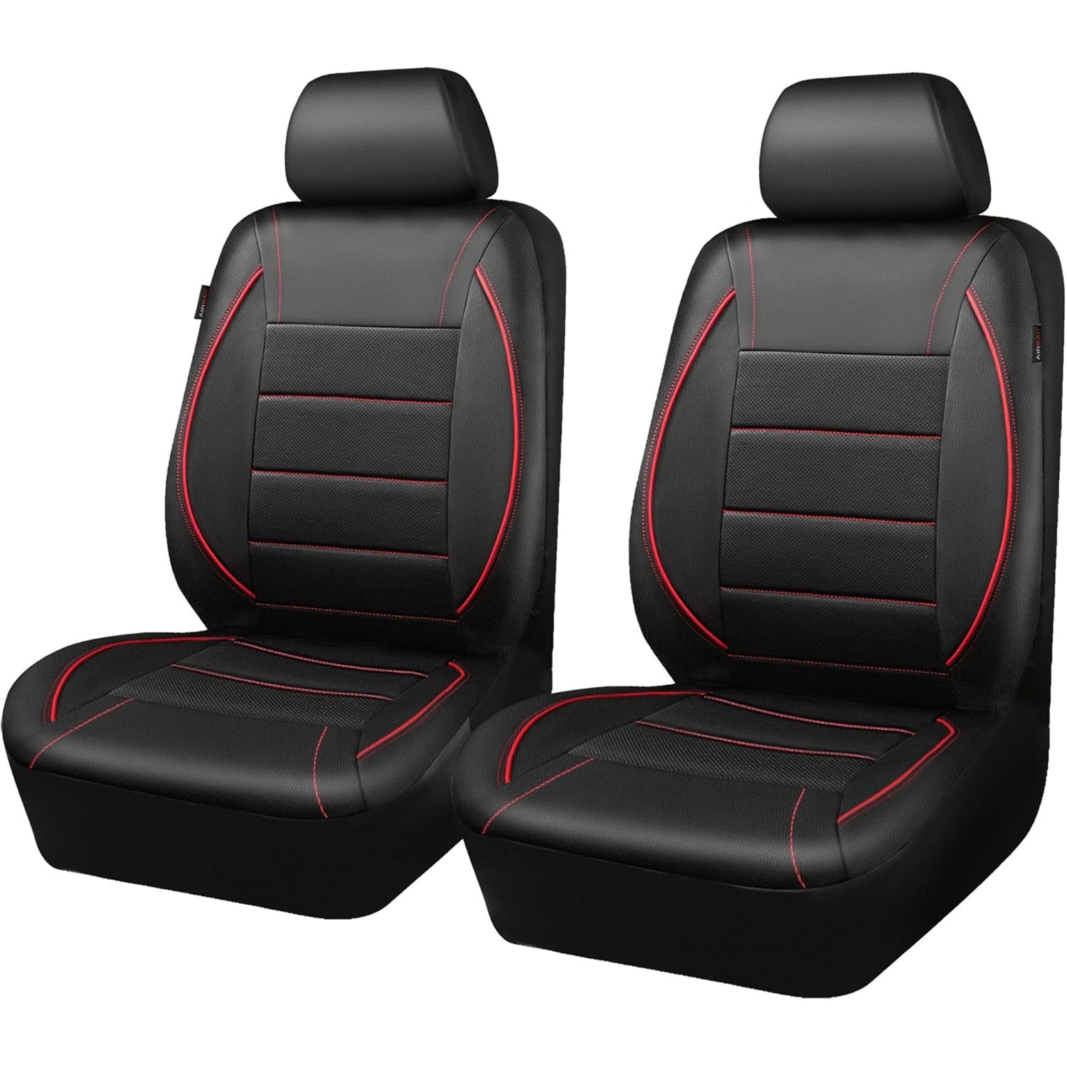 Set huse auto pentru scaune fata NextWave®, 4 piese, piele ecologica impermeabila cu burete moale de 5 mm, compatibile cu – imaginea 7