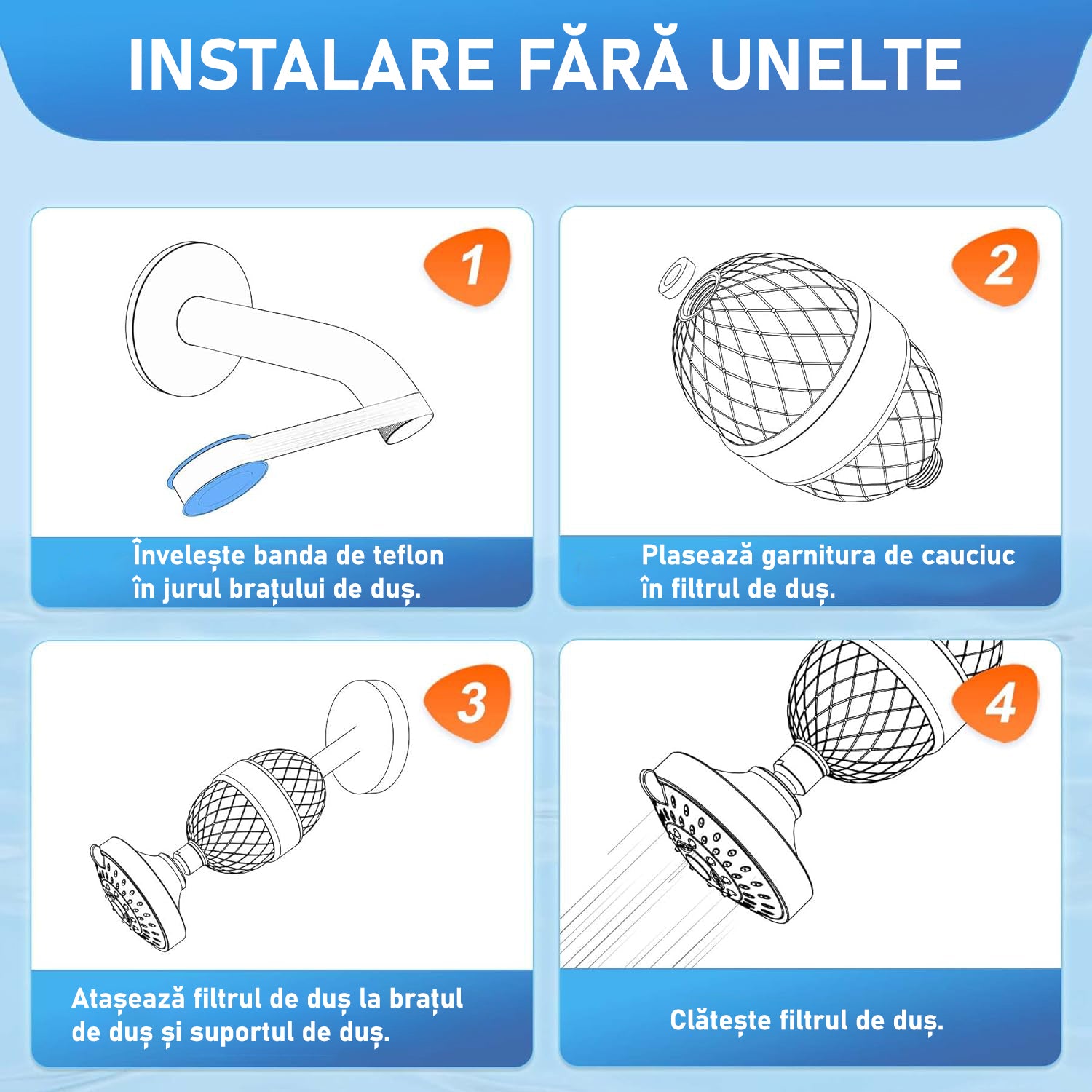 Filtru de apa premium NextWave® pentru para de dus cu 20 stagii de filtrare, usor de instalat, infuzie de minerale si – imaginea 7