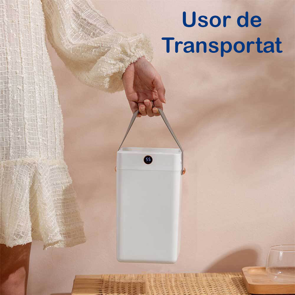 Umidificator de aer Ultrasonic NextWave® cu 2 Difuzoare aromaterapie, rezervor 3L, display umiditate, pentru Casa si Birou – imaginea 7