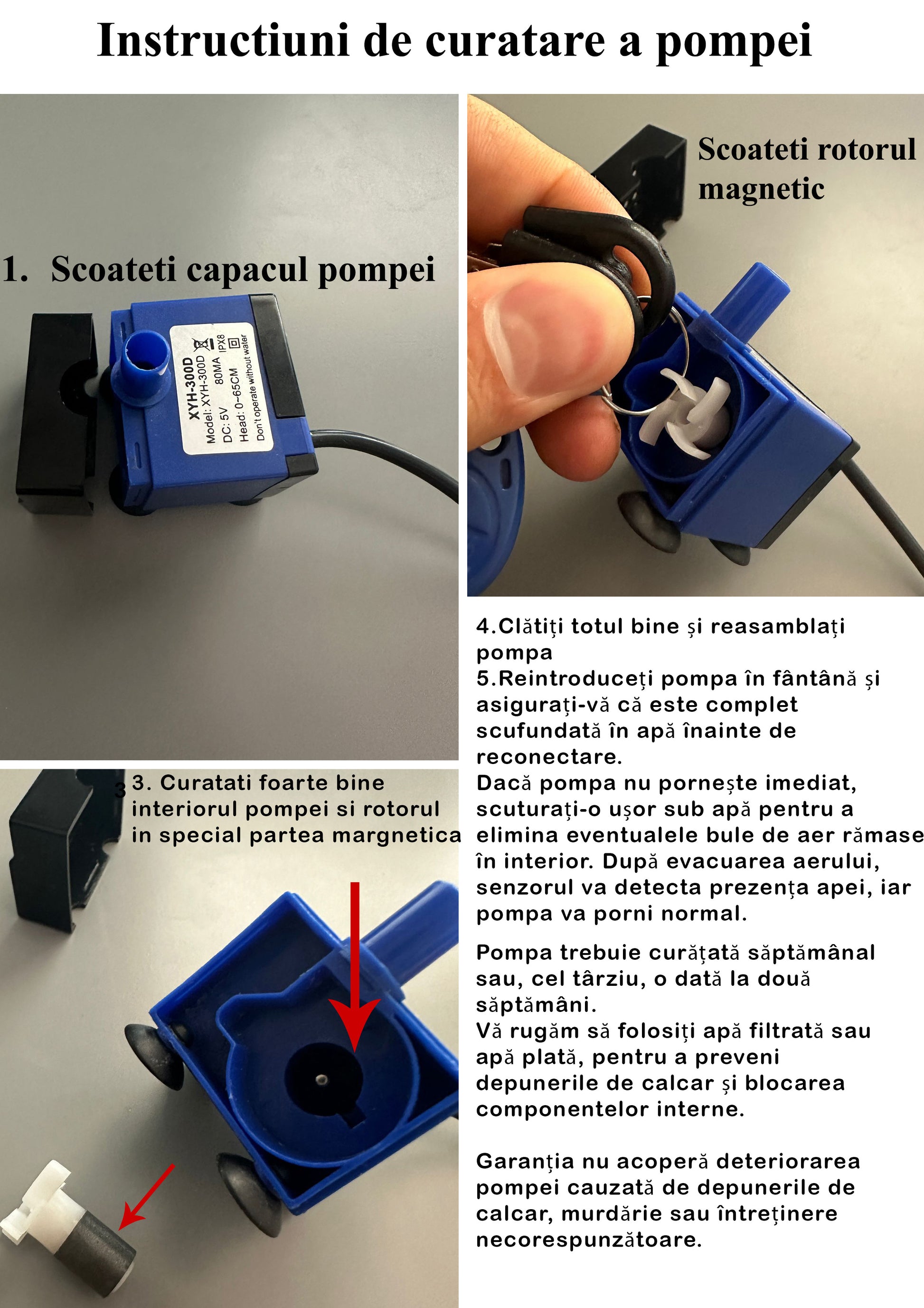 Dispenser apa automat NextWave®, tip fantana, pentru pisici si caini, cu purificare si filtrare apei prin carbune activ, 3L – imaginea 7