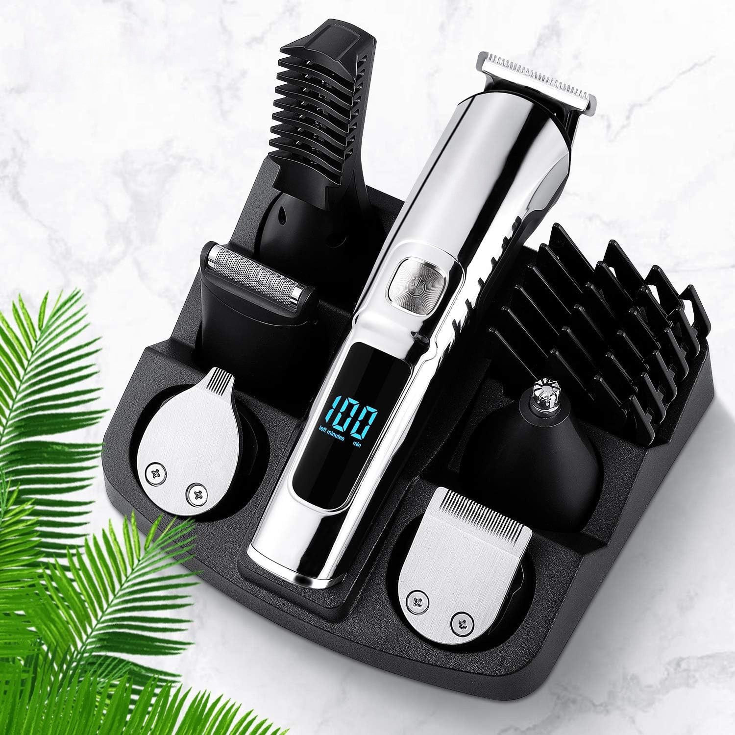 Masina de tuns si Aparat de ras BeGenius®, Multifunctionala 11 in 1, Lame Inox, Corp Metal, Profesional, Barba, Cap – imaginea 8