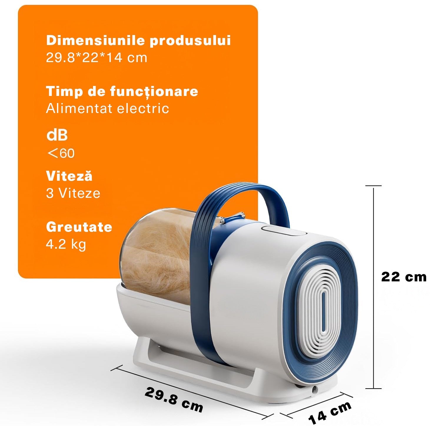 Masina De Tuns Animale, Caini, Pisici NextWave®, Aspirator 7 in 1 pentru toaletarea animalelor de companie si materiale – imaginea 8