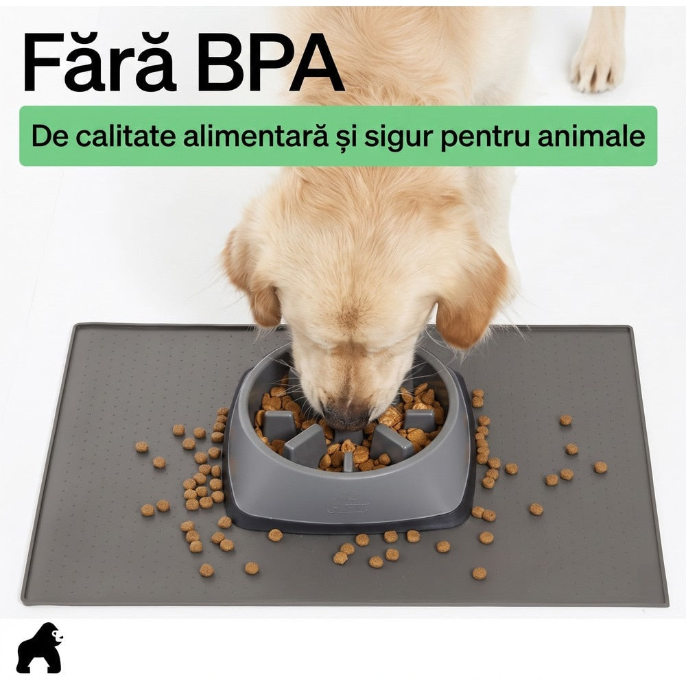 Covoras pentru hranirea animalelor NextWave®️, protejeaza podelele, 100% impermeabil, margini ridicate de 0, 3 cm impotriva – imaginea 8