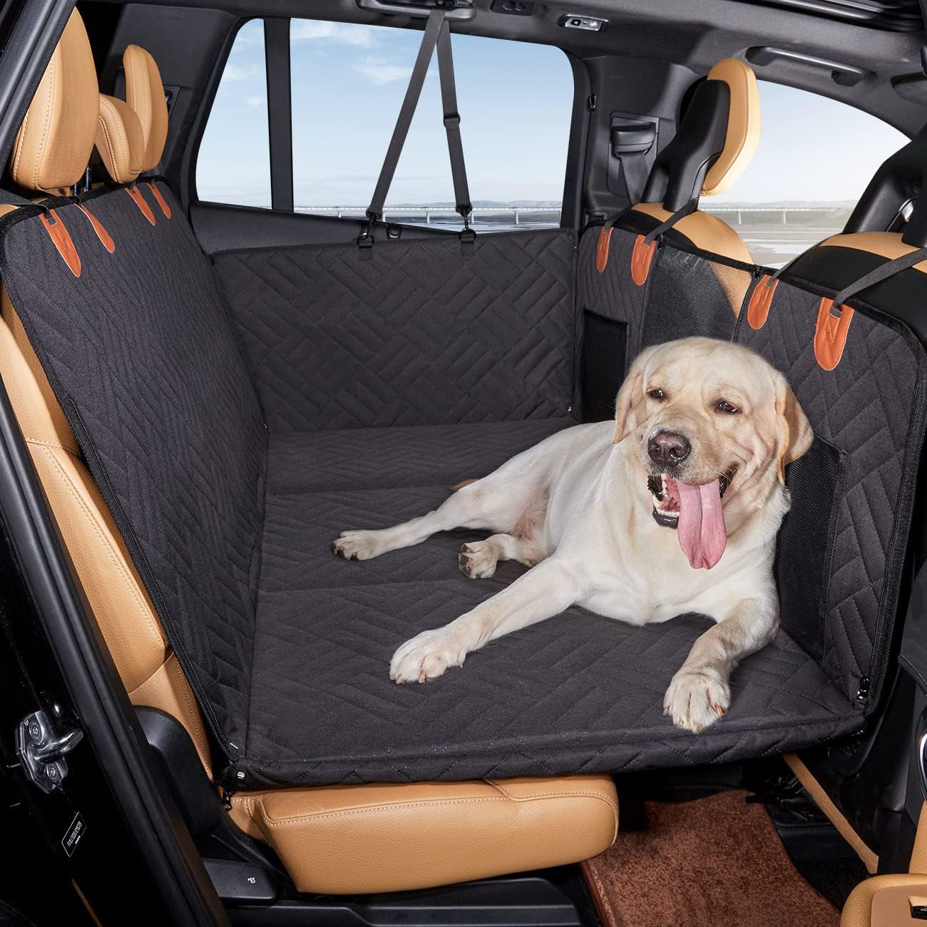 Husa scaune auto protectie si transport animale extinsa NextWave®️, insertie 3 placi pentru caini, pisici de toate taliile – imaginea 8