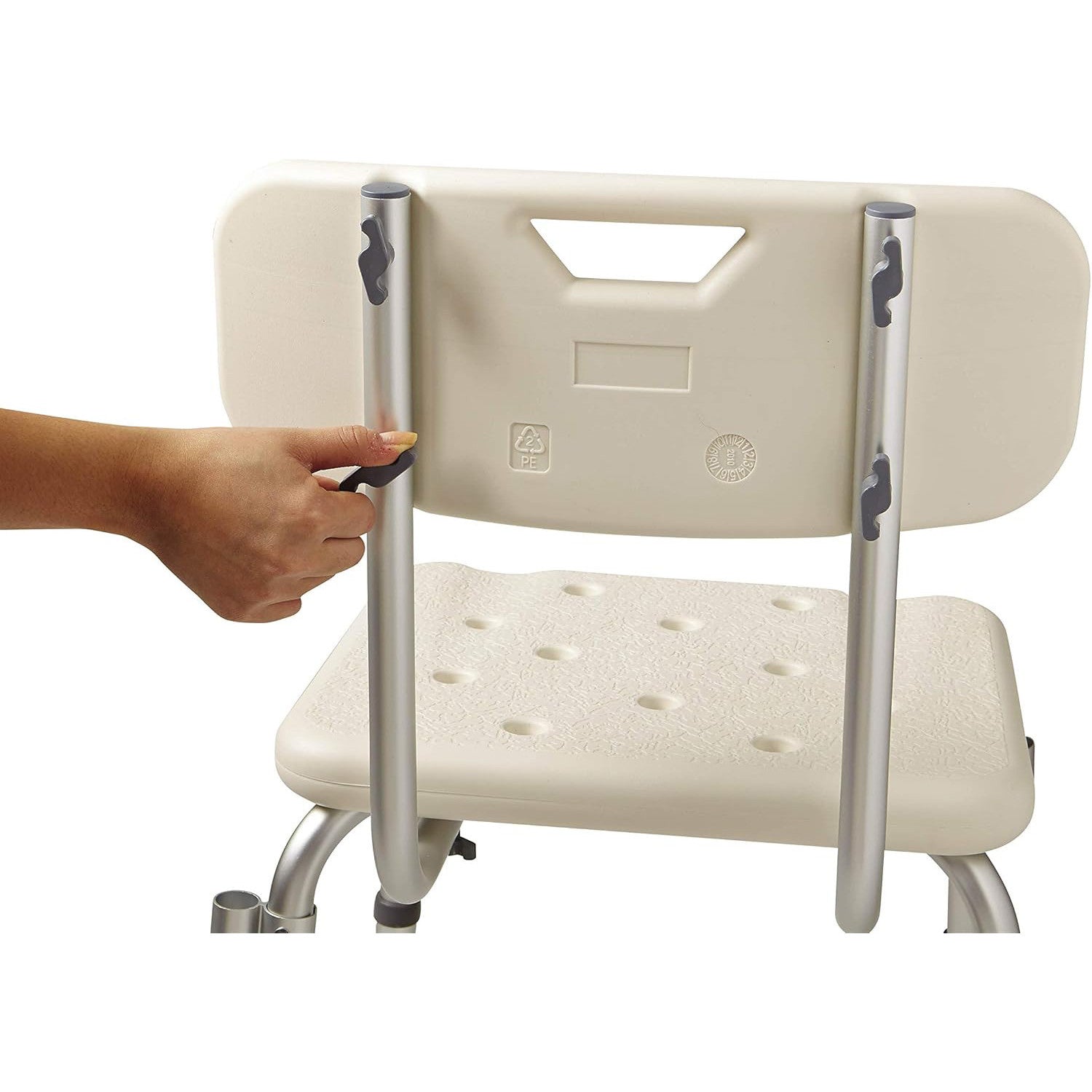 Scaun de dus si cada NextWave® cu spatar si brate captusite, inaltime reglabila 41–53 cm, suport greutate 160 kg, cadru din – imaginea 8