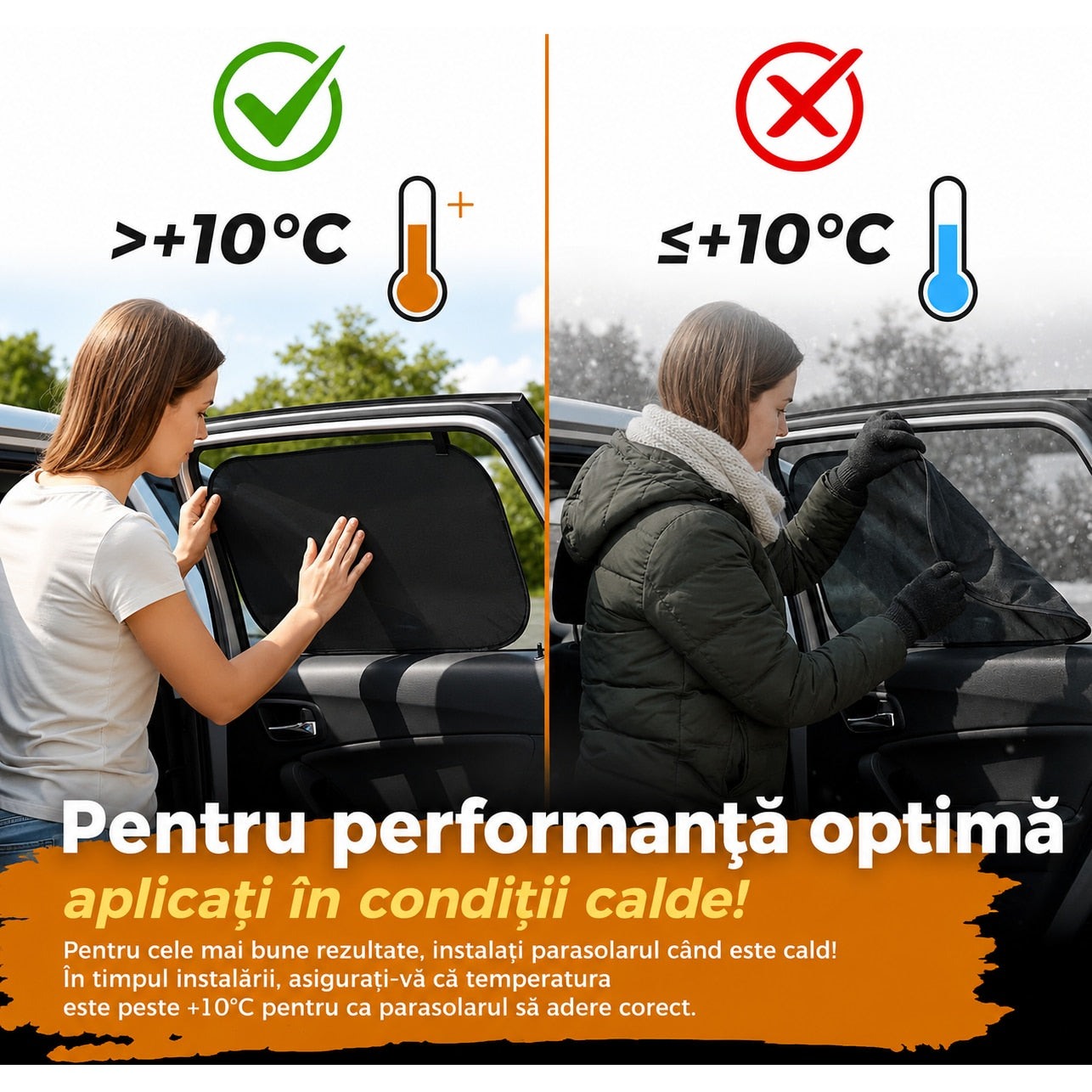 Parasolar auto NextWave® pentru geam lateral, set 2 bucati, protectie UV certificata UPF 50+, blocheaza 98,6% din razele UV – imaginea 8