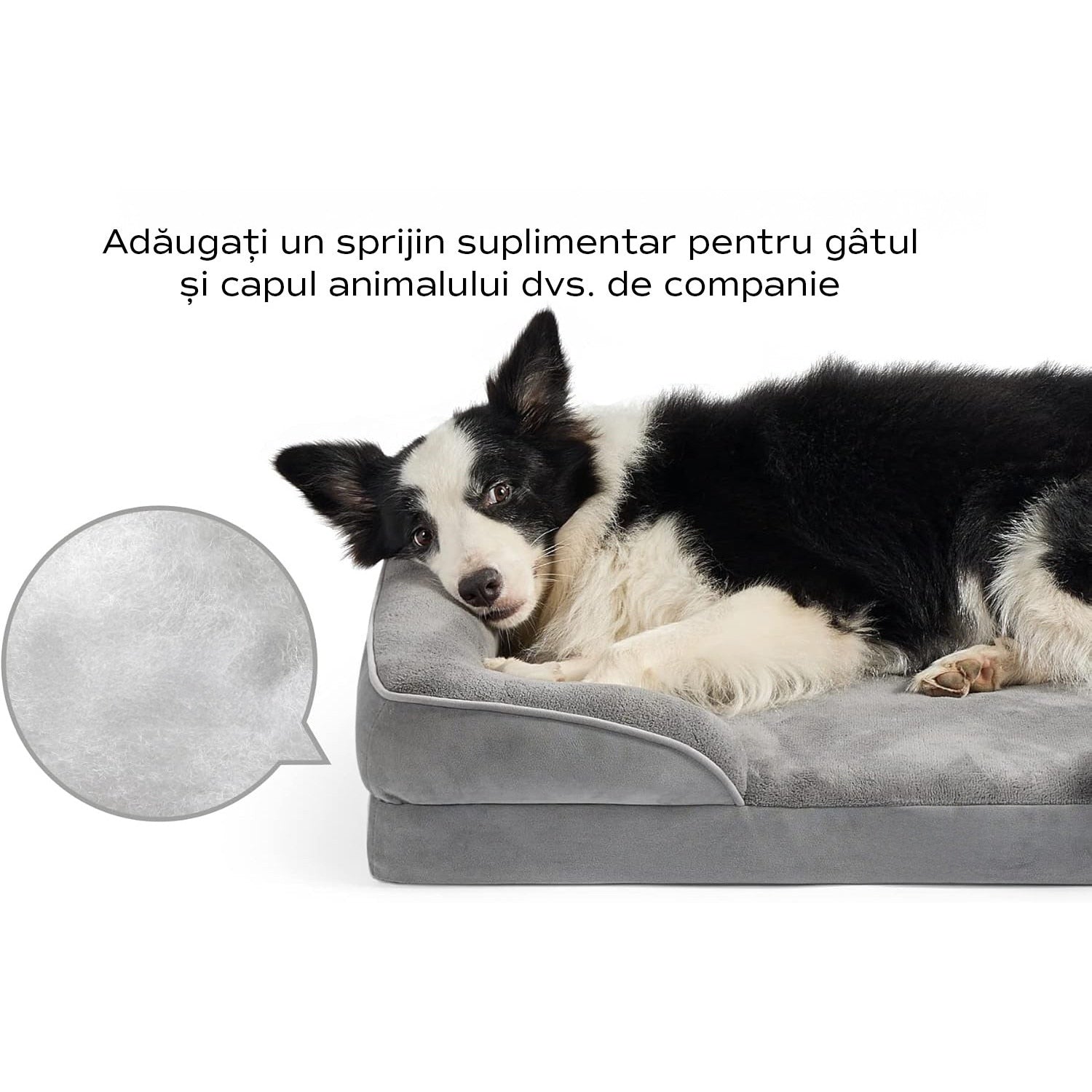 Pat Ortopedic Tip Canapea pentru Caini, Ultra Confortabile pentru Caini de Talie Foarte Mare, Pat Respirabil si Impermeabil – imaginea 9