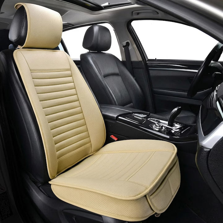 Husa scaun auto universala NextWave® pentru scaun fata, protectie scaun masina, taxi si ride sharing, antialunecare, impermeabila, material respirabil pentru toate sezoanele, piele PU premium, usor de curatat, culoare negru