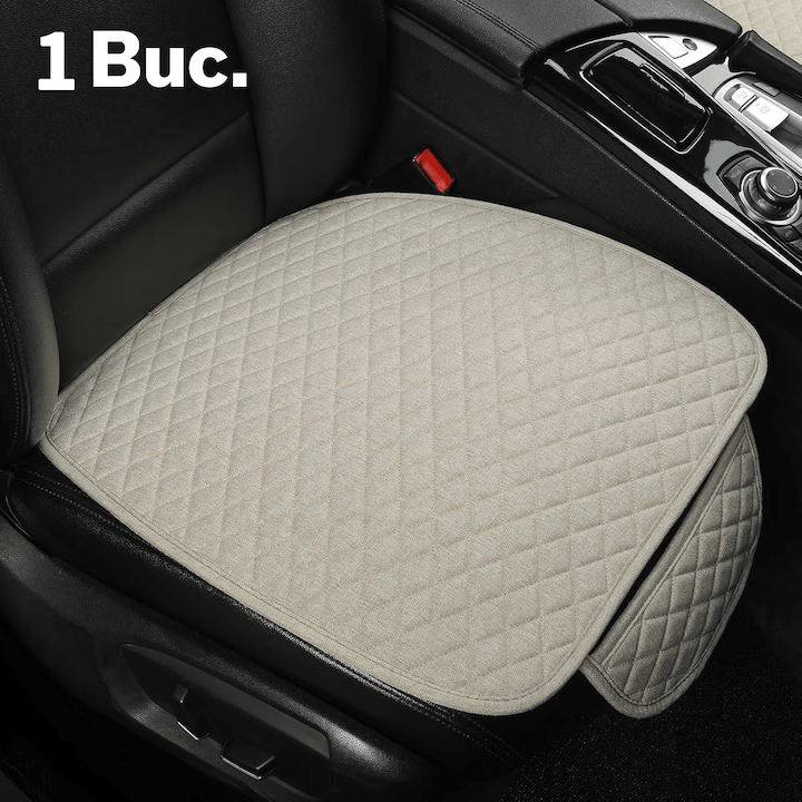 Husa scaun auto universala NextWave®️, ofera protectie pentru sezut scaun fata, design elegant cu buzunar pentru depozitare, anti-alunecare, material respirabil, pentru toate sezoanele, 50x 50 cm