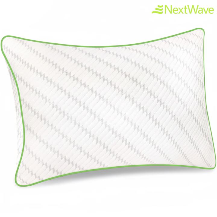 Pernă ajustabilă pentru dormit NextWave Spumă cu memorie mărunțită Confort personalizat cu 2 zone de confort 70x50 cm