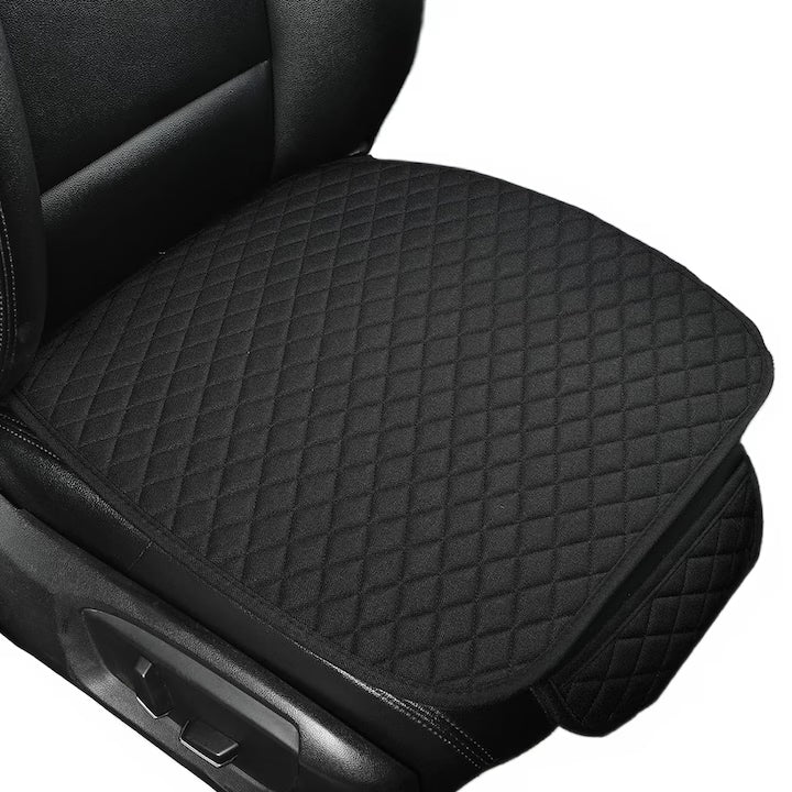 Husa scaun auto universala NextWave®️, ofera protectie pentru sezut scaun fata, design elegant cu buzunar pentru depozitare, anti-alunecare, material respirabil, pentru toate sezoanele, 50x 50 cm, bej