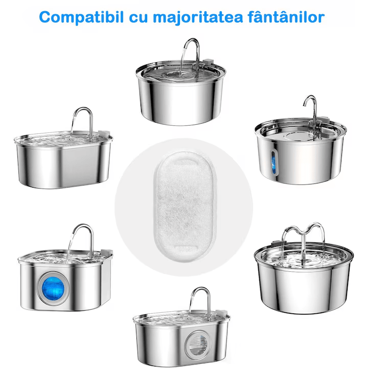 Set 4 Filtre pentru Dispenser Apa Automat NextWave™, Compatibil cu model D9, Purificare, Ionizare, Carbon activ