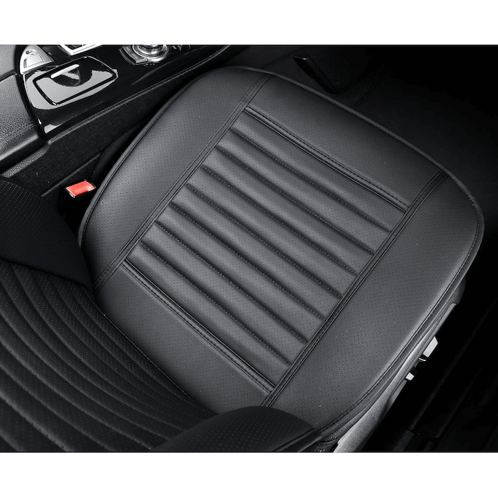 Set de 2 huse NextWave®️ pentru scaune auto, ofera protectie scaunelor din fata, universala, masina personala, taxi, ride sharing, antialunecare, material respirabil, pentru toate sezoanele, buzunare de depozitare