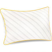 Perna ortopedica pentru dormit ajustabila NextWave®️, Spuma cu Memorie Maruntita pentru Gat si Suport Cervical, 2 Zone de Confort, Ideala pentru dormitul lateral, spate sau stomac, Husa lavabila, 70x50 cm