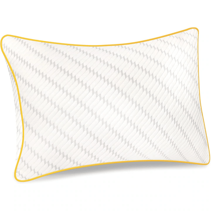 Perna ortopedica pentru dormit ajustabila NextWave®️, Spuma cu Memorie Maruntita pentru Gat si Suport Cervical, 2 Zone de Confort, Ideala pentru dormitul lateral, spate sau stomac, Husa lavabila, 70x50 cm, Verde