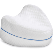 Pernă pentru genunchi NextWave Spumă cu memorie Confort ergonomic pentru relaxare și somn Albă