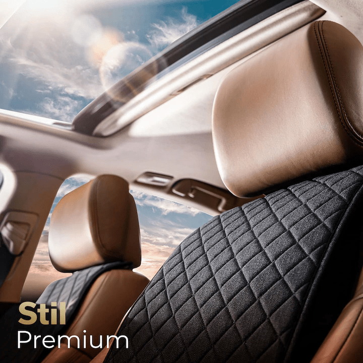 Husa scaun auto universala NextWave®️, ofera protectie scaun fata, universala, masina personala, taxi, ride sharing, antialunecare, material respirabil, pentru toate sezoanele