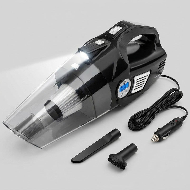 Aspirator Auto Multifunctional NextWave si Compresor Portabil cu Fir, Aspirare Rapida, Umflare Anvelope cu — detaliu vizual 1