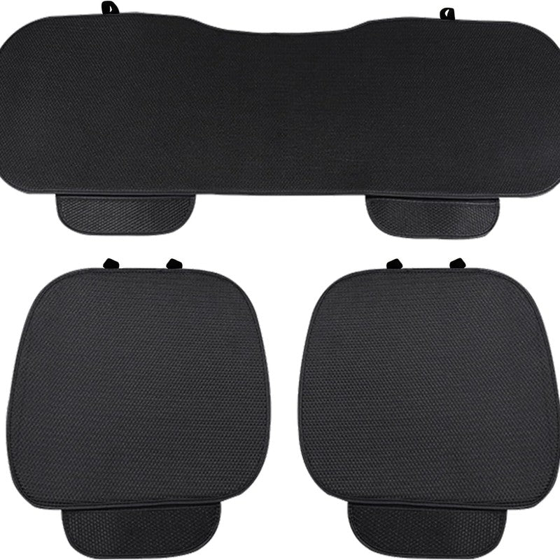 Set 3 huse scaune auto NextWave®️, protectie impotriva petelor si zgarieturilor, buzunar frontal depozitar — detaliu vizual 1