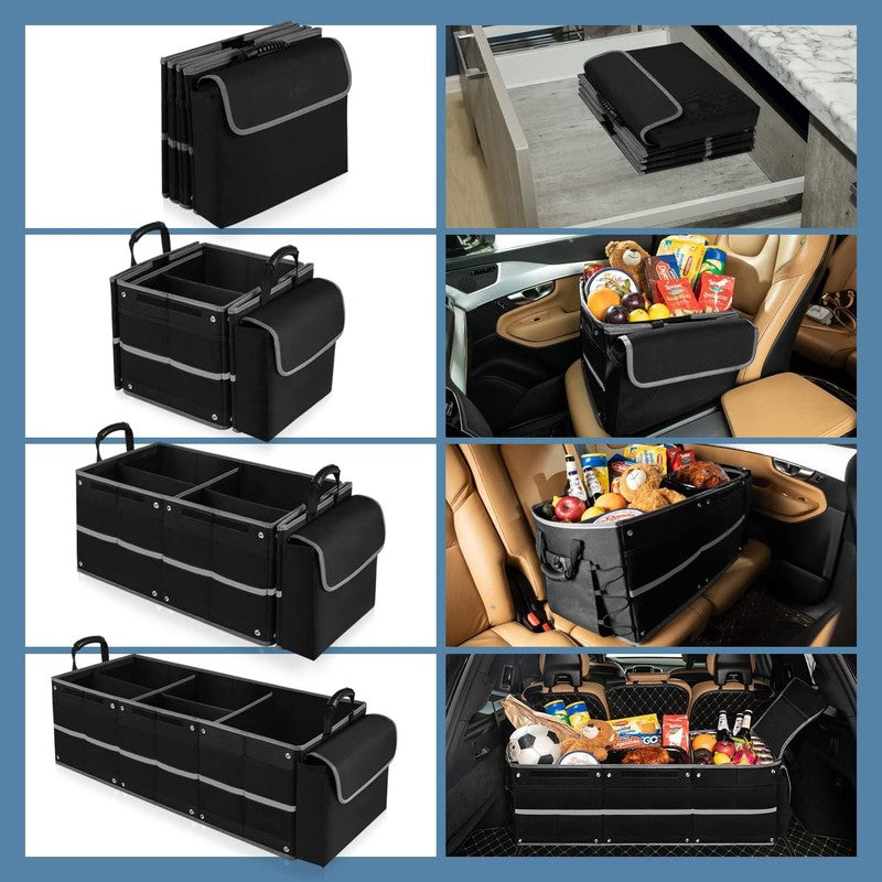 Organizator portbagaj auto cu Geanta Termica NextWave®️ si chingi de ancorare, Multifunctional, Plasa Late — detaliu vizual 1