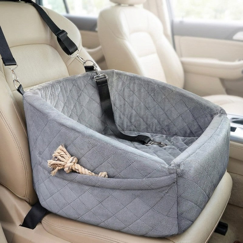 Scaun auto pentru caini NextWave®, detasabil si lavabil, pentru animale de pana la 13, 6 kg, cu centura de — detaliu vizual 1