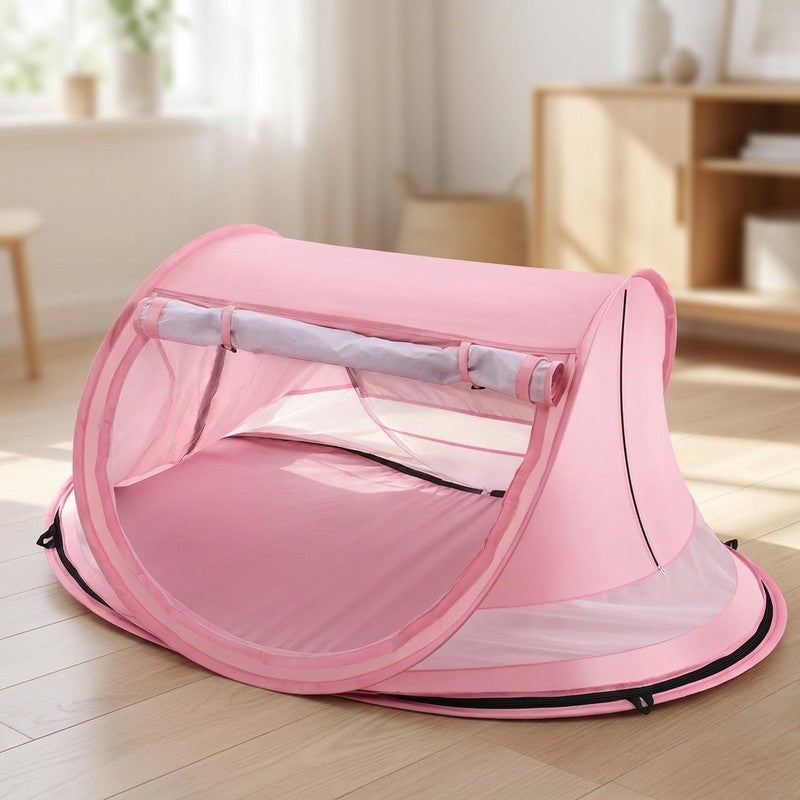 Cort de plaja pentru bebelusi NextWave®, protectie solara UPF 50+, deschidere automata pop-up, plasa respi — detaliu vizual 1