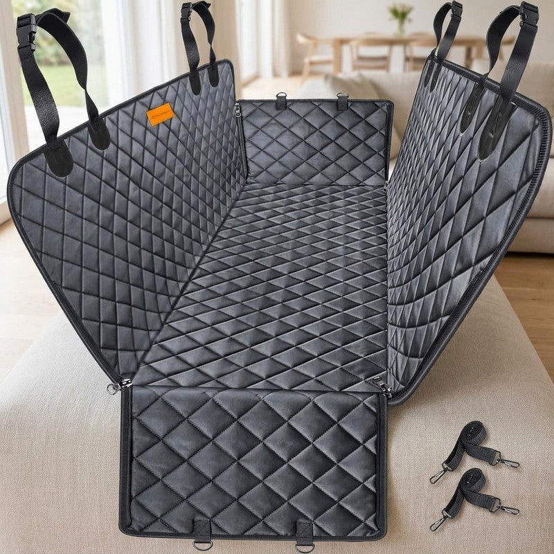 Husa scaune auto protectie si transport animale NextWave®️, Universala, pentru caini si pisici de toate ta — detaliu vizual 1