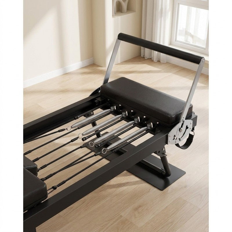 Aparat Pilates Reformer pliabil NextWave®️, pentru antrenamentul complet al corpului si recuperare, rezist — detaliu vizual 1