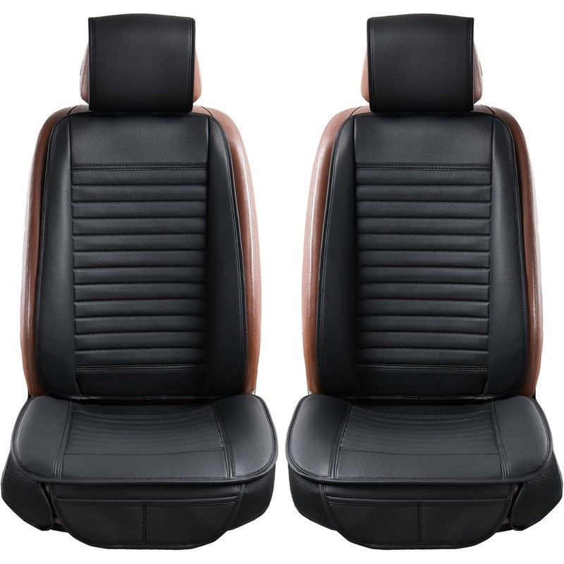 Set de 2 huse NextWave®️ pentru scaune auto, ofera protectie scaunelor din fata, universala, masina person — detaliu vizual 1