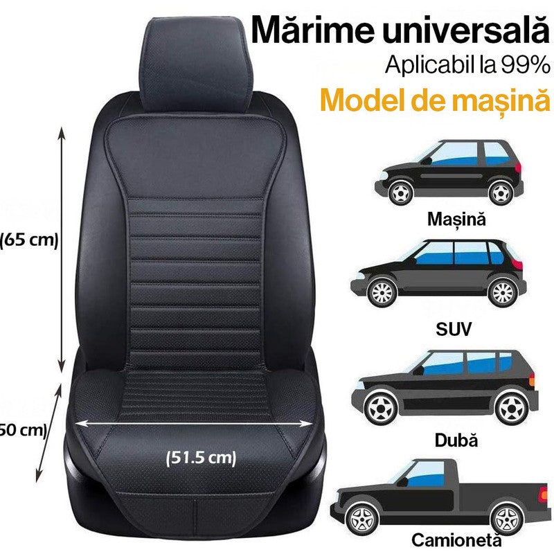 Husa scaun auto universala NextWave®️, ofera protectie scaun fata, universala, masina personala, taxi, rid — detaliu vizual 1