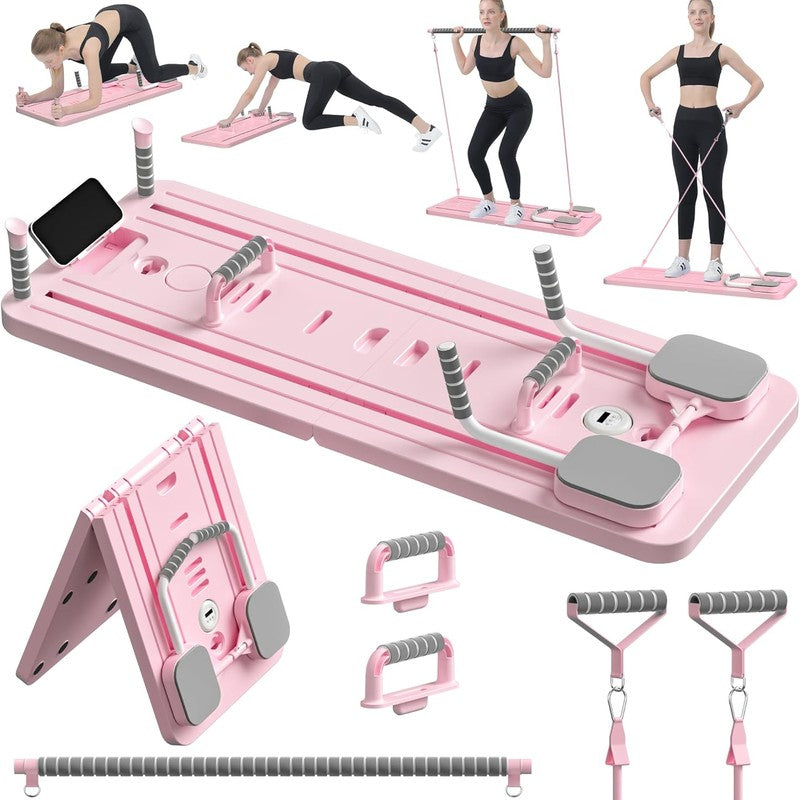 Placă Reformer Pilates pliabilă NextWave®️, antrenament complet pentru corp, sistem multifuncțional 5 în 1 — detaliu vizual 1