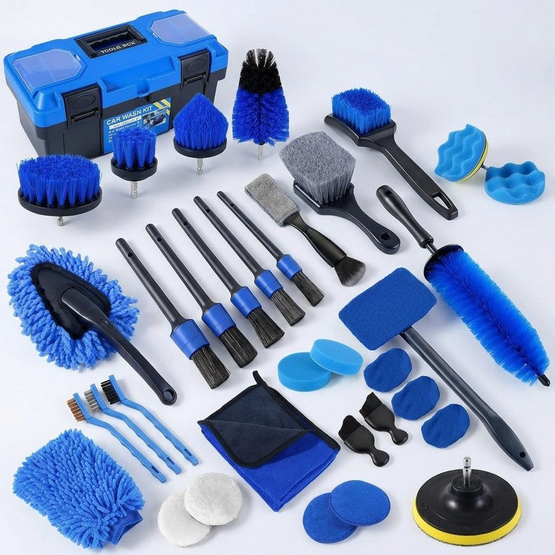 Set detailing auto NextWave®, 36 piese pentru curatare profesionala interior si exterior, perii pentru bor — detaliu vizual 1