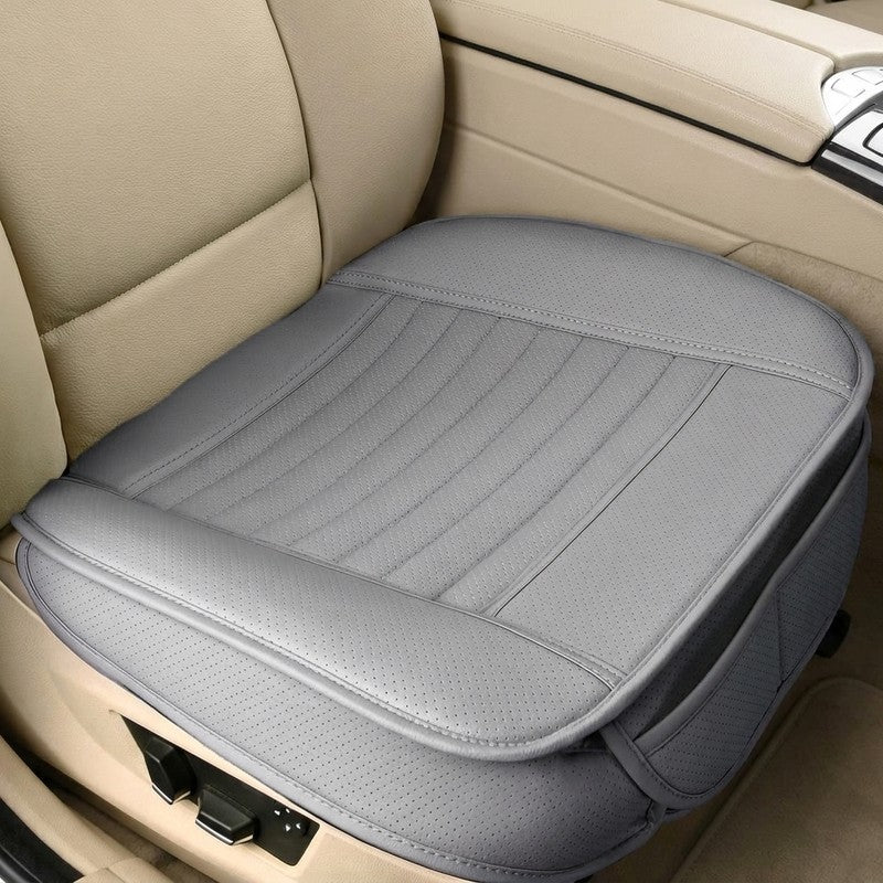 Husa scaun auto NextWave®️, universala, 53 x 53 cm, protectie pentru sezut scaun fata, piele PU, design el — detaliu vizual 1