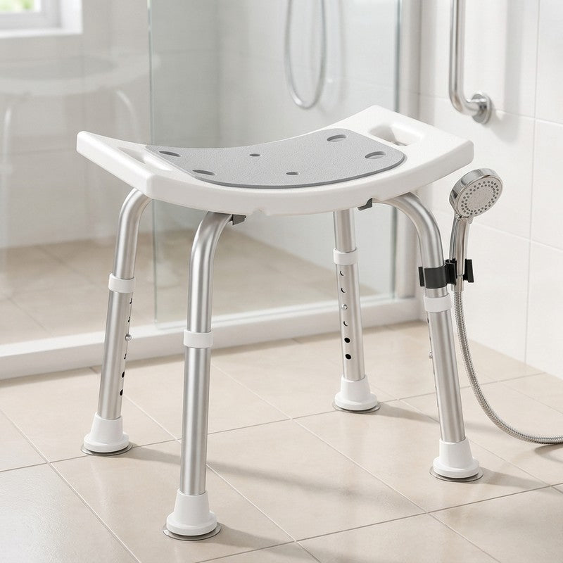 Scaun de dus NextWave® pentru baie si cada, reglabil pe inaltime, cadru rezistent din aluminiu, sezut conf — detaliu vizual 1