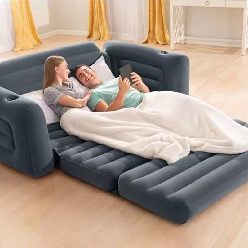 Canapea gonflabilă extensibilă NextWave®️, fotoliu dublu 2 în 1, spătar ergonomic cu susținere lombară, su — detaliu vizual 1