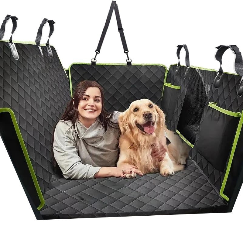 Husa scaune auto protectie si transport animale extinsa NextWave®️, insertie 3 placi pentru caini, pisici — detaliu vizual 1