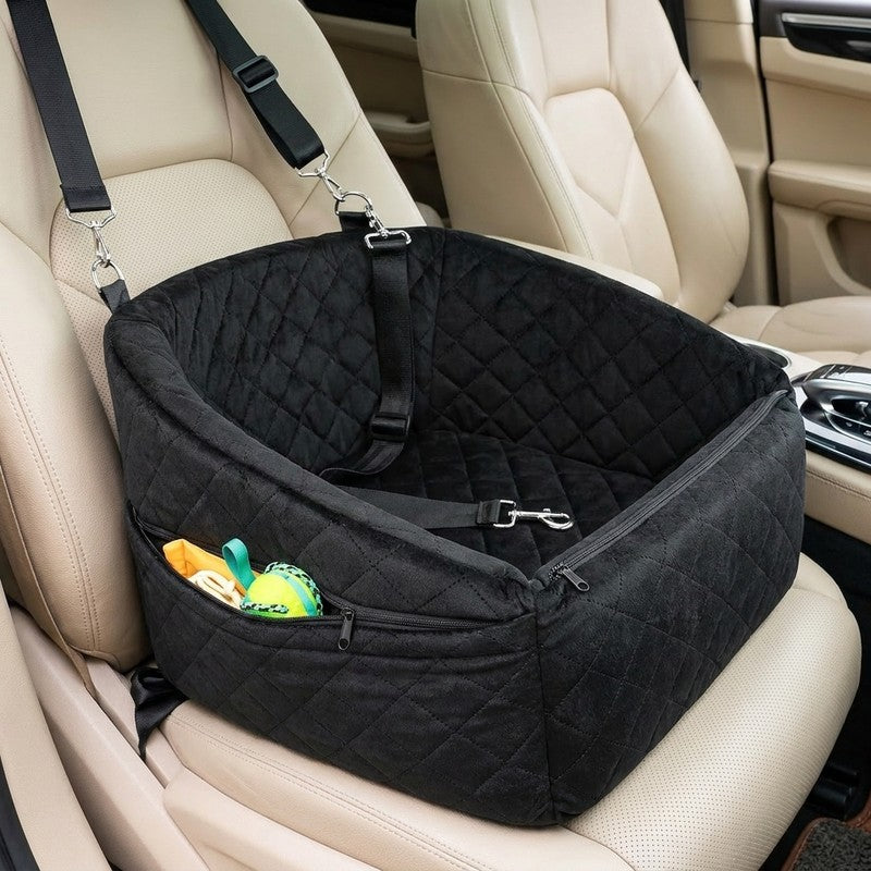 Scaun auto pentru caini NextWave®, detasabil si lavabil, pentru animale de pana la 13,6 kg, cu centura de — detaliu vizual 1