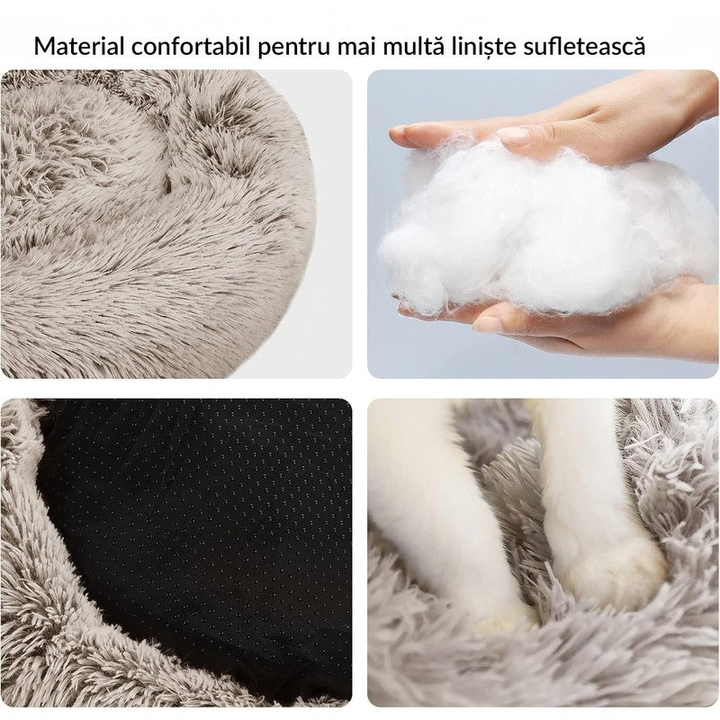 Pat Pentru Caini Sau Pisici NextWave®, pentru animale de companie, Rotund, Antiderapant, Confortabil Si Us — detaliu vizual 2