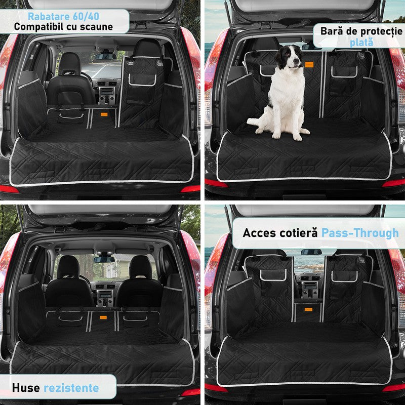 Husa auto portbagaj de protectie si transport animale NextWave®️, caini si pisici ofera protectie sporita, — detaliu vizual 2