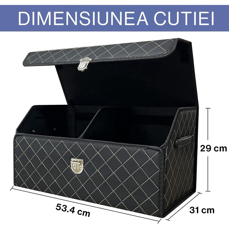 Organizator portbagaj auto Premium NextWave®️, Multifunctional, Pliabil, Rezistent, Manere Laterale, Prind — detaliu vizual 2