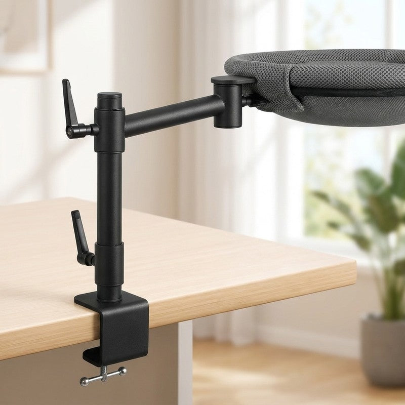 Pat suspendat pentru pisici NextWave®, hamac de birou cu prindere metalica fara gaurire, rotatie dubla la — detaliu vizual 2