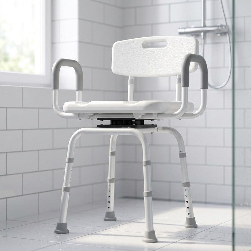 Scaun de dus NextWave®, rotativ la 360°, reglabil pe inaltime, cu spatar si cotiere, cadru rezistent din a — detaliu vizual 2