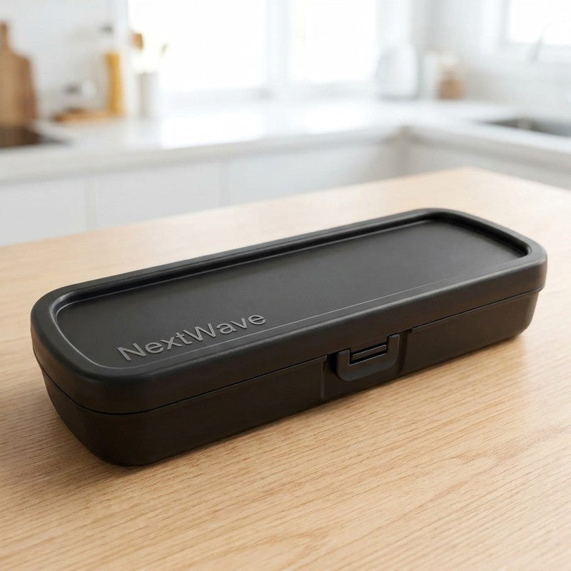 Set tacamuri portabile de calatorie NextWave® cu caseta de transport ranforsata si inchidere cu clema, 4 p — detaliu vizual 2