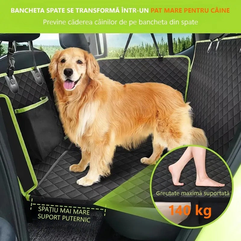Husa scaune auto protectie si transport animale extinsa NextWave®️, insertie 3 placi pentru caini, pisici — detaliu vizual 2