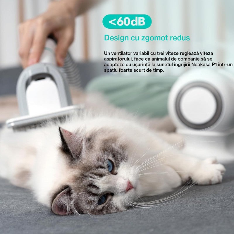 Masina De Tuns Animale, Caini, Pisici NextWave®, Aspirator 5 in 1 pentru toaletarea animalelor de companie — detaliu vizual 2