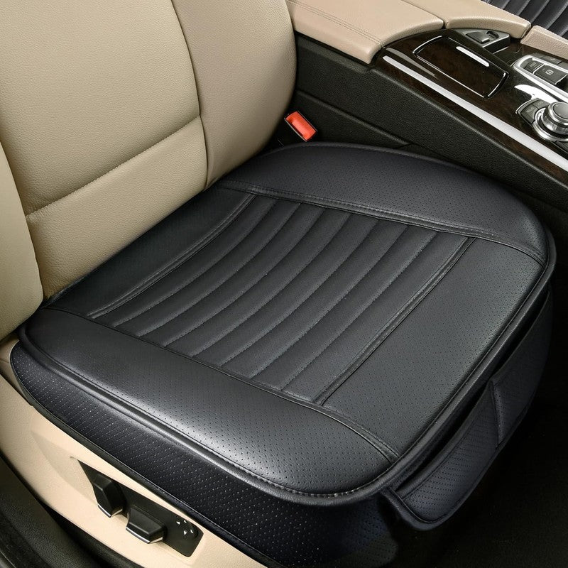 Husa scaun auto NextWave®️, universala, 53 x 53 cm, ofera protectie pentru sezut scaun fata, piele PU, ant — detaliu vizual 2