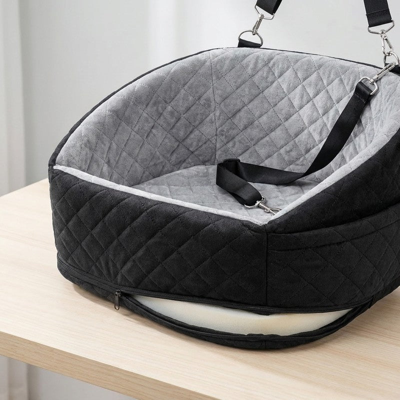 Scaun auto NextWave® pentru caini, detasabil si lavabil, pentru animale de pana la 13,6 kg, cu lesa de sig — detaliu vizual 2