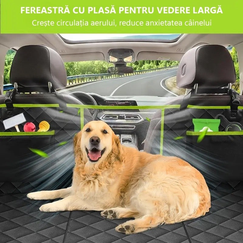 Husa scaune auto protectie si transport animale extinsa NextWave®️, insertie 3 placi pentru caini, pisici — detaliu vizual 3