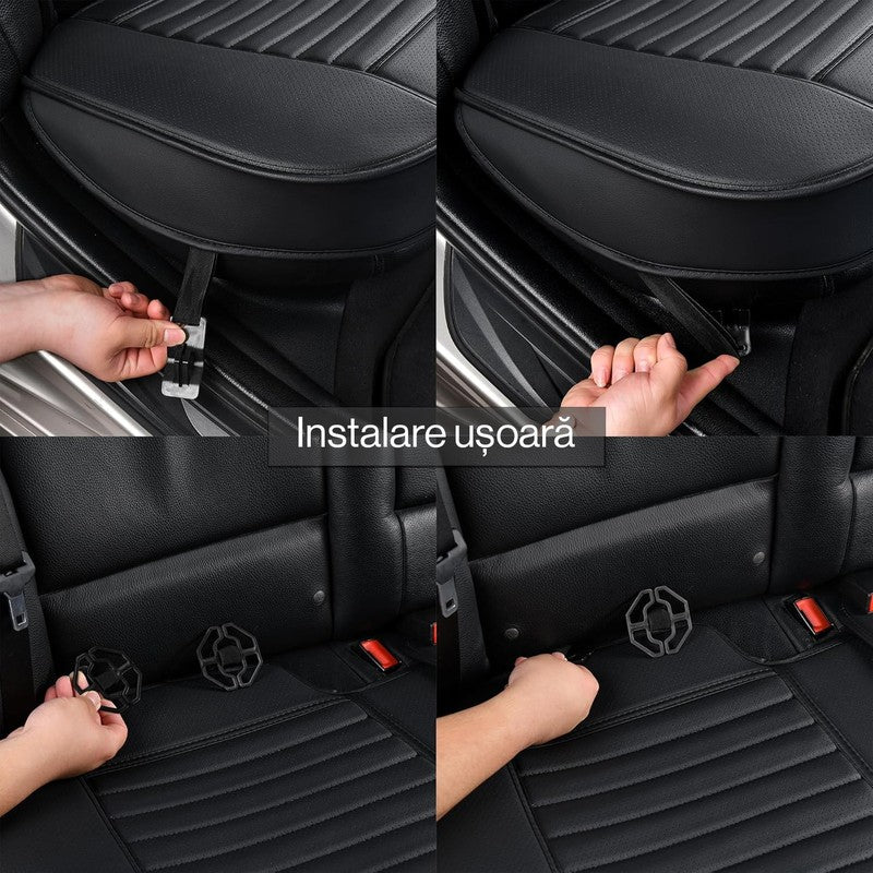 Husa scaun auto ajustabila spate NextWave®️, universala, 127-140 cm, ofera protectie pentru sezut bancheta — detaliu vizual 3